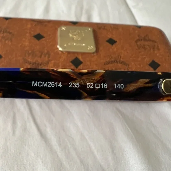 *NEW* MCM Blue and Brown Tortoise Glasses with Case - Picture 3 of 5